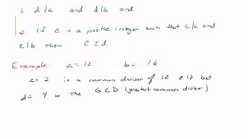 Number Theory 9 8 Intro to GCD