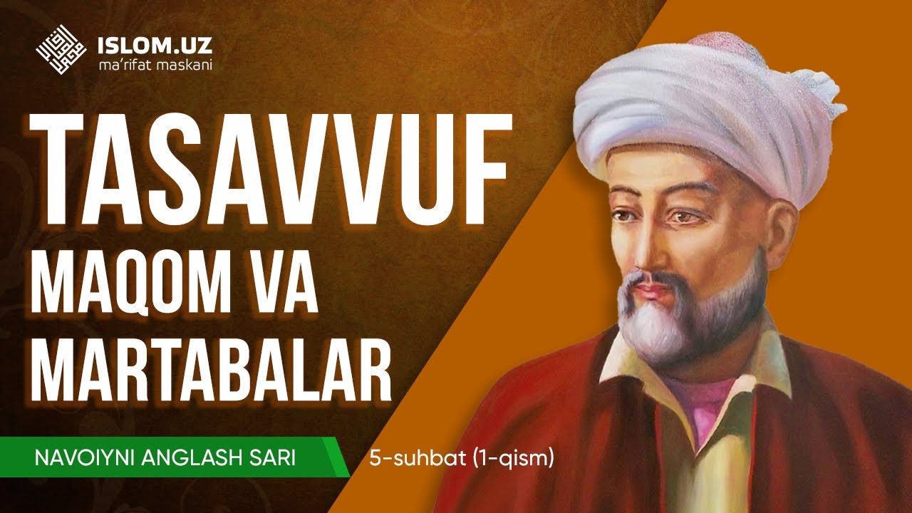 Navoiyni anglash sari | Tasavvuf: maqom va martabalar  (5-suhbat, 1-qism)