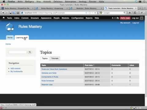 Rules Mastery 00 -- Site overview