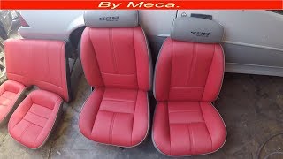 Camaro part 79.  How to upholster bucket seat, make seat cover