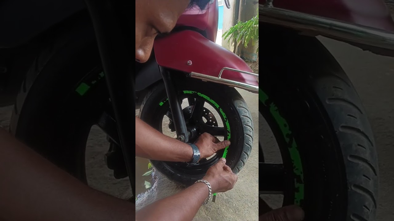 suzuki access Wheel sticker design 