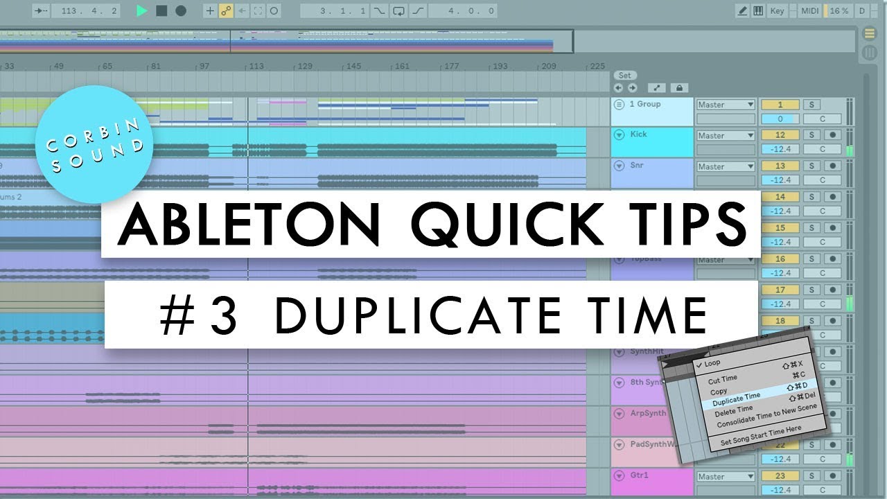 Ableton Quick Tips #3 Duplicate Time - YouTube