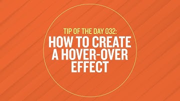 Tip 032 - How To Create a Hover-Over Effect in After Effects
