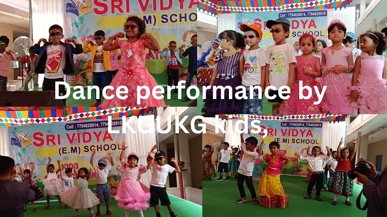 Dance performance by LKG, UKG students on kids convocation#vlog - YouTube