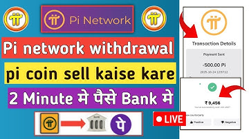 Pi withdrawal process | pi coin sell kaise kare | pi network withdrawal