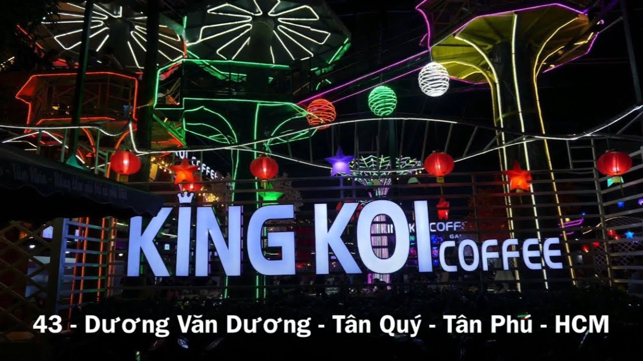 King Koi Coffee Garden quán cà phê cá Koi đẹp bậc nhất Hồ Chí Minh