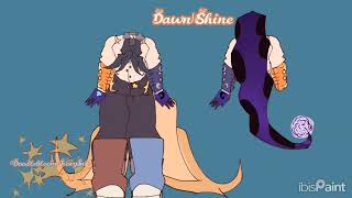 Dawn|shine reference sheet speedpaint