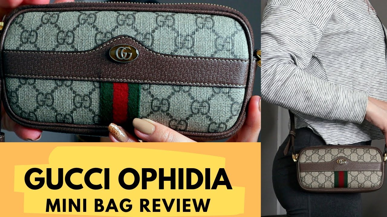 What fits inside the Gucci GG Supreme Ophidia Mini Bag? (Review and  Comparison) 