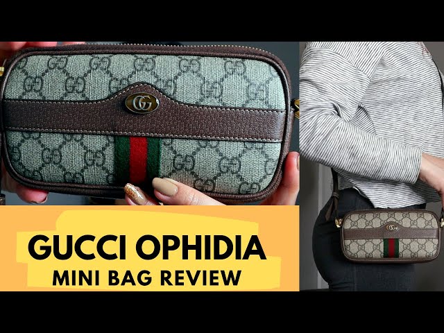 Gucci Ophidia GG Supreme Mini Bag unboxing and what fits 