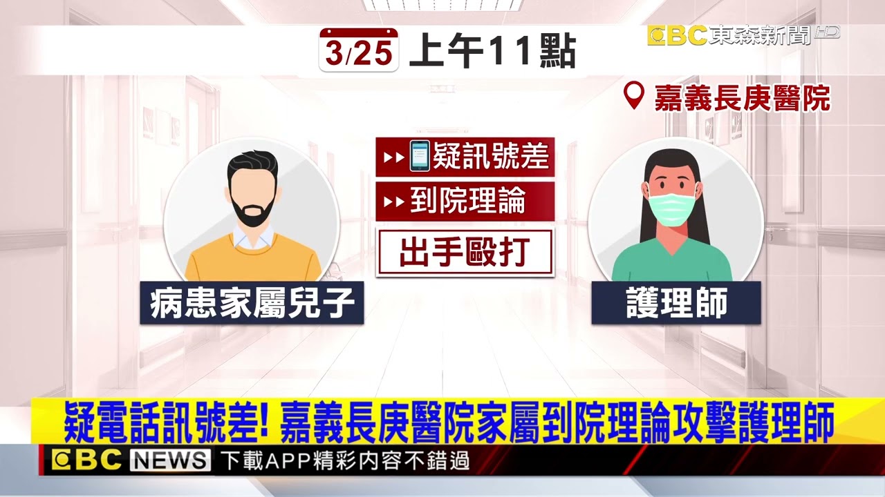 長庚醫院傳醫療暴力！ 嘉義男「疑訊號差」毆打護理師@newsebc