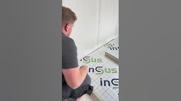 laying floor insulation! #diy #insulation #construction