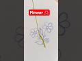 Flower embroidery design with basic stitches #flowers #embroidery #stitch #embroiderydesigns #shorts