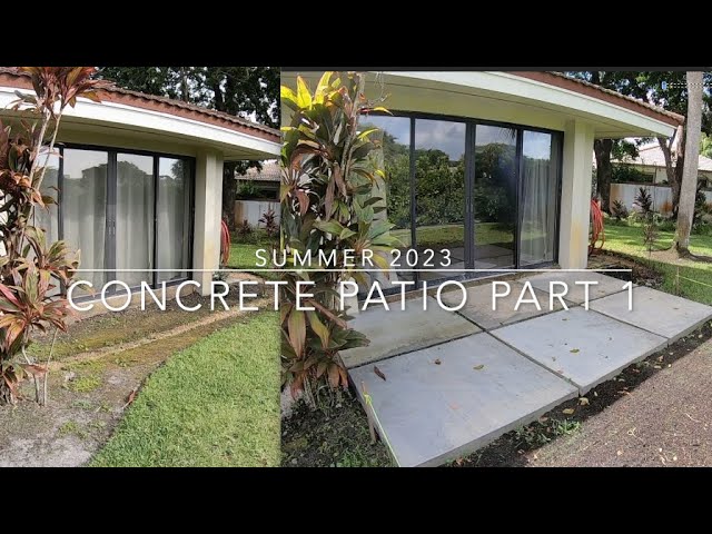 Concrete Patio with only Handtools. Part 1