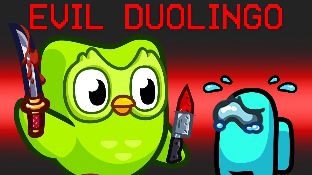 Evil Duolingo in Among Us