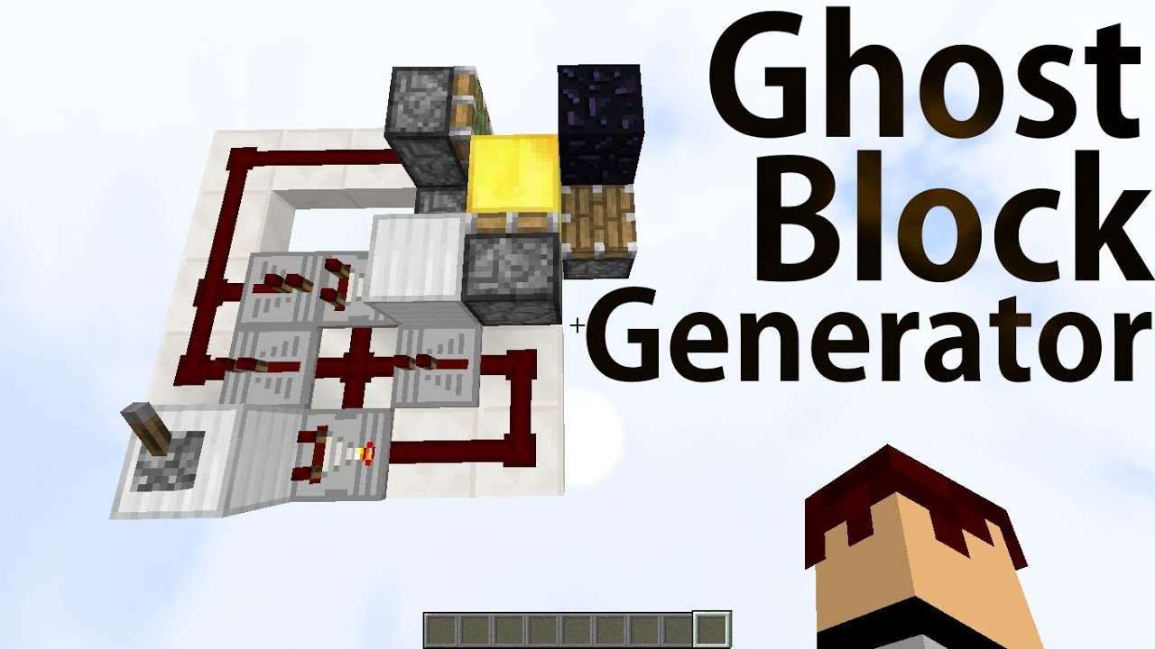 Minecraft Ghost Block Generator Tutorial 1 9 4 1 10 1 11 1 12 Youtube