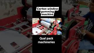 carton window pasting machine #gumming #windowpatching #visiblepackaging #windowpasting #packaging