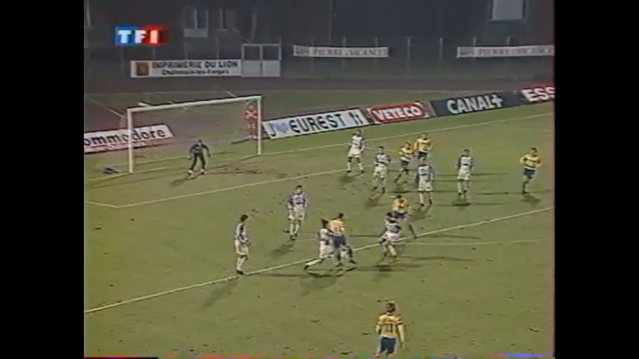 SOCHAUX - PARIS SG- 1-3     (Tous les buts et résumé : Division 1 : Saison 1992-1993)