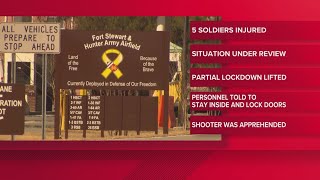 5 soldiers were injured in the active shooter situation at Georgia's Fort Stewart