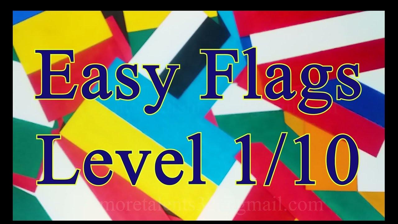 Easiest Flags to Draw Level 1/10 YouTube