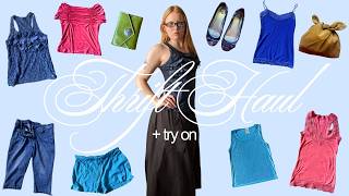 thrift haul + try on | pinterest inspired spring/summer 2026 trends