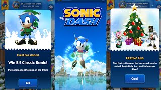 Sonic Dash || Unlock Elf Classic Sonic || Special Christmas and New Year screenshot 5