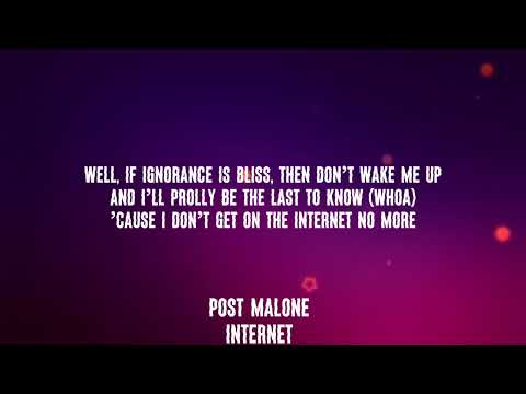 Post Malone Internet Lyrics 