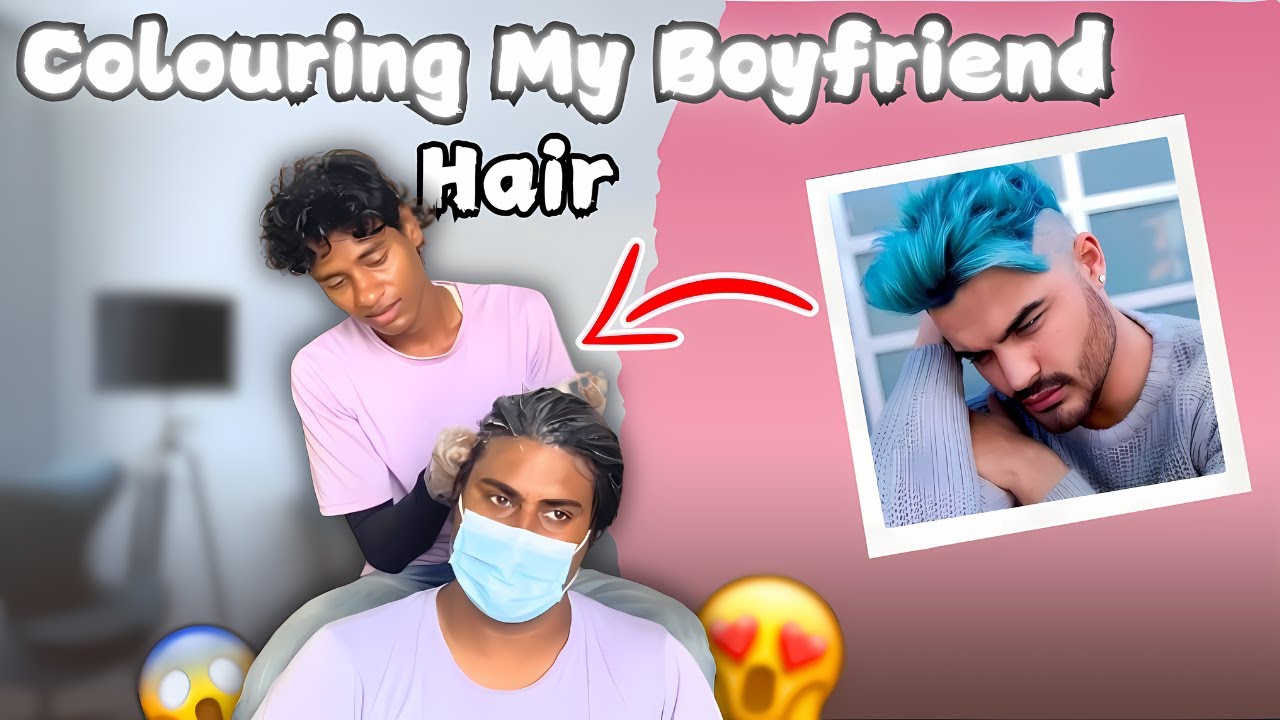 Dying My Boyfriend's Hair 💇🌈|| Indian Gay Couple Vlog I| Aman & Ashutosh 🏳️‍🌈