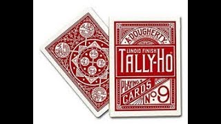 Tally Ho Fan Back Red Playing Cards