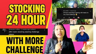 Wearing Stockings For 24 Hours With Heels Nylon Work Out Tickling