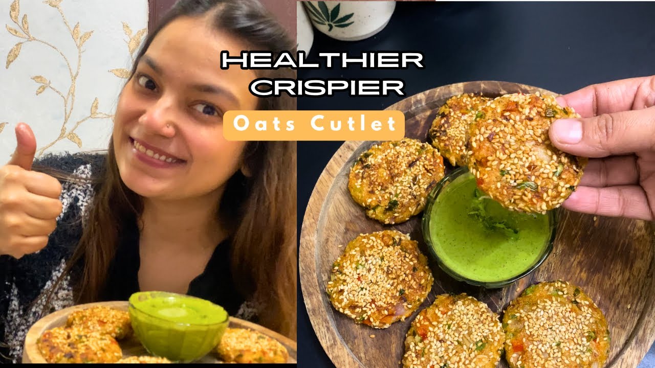 Crispy Oats Cutlet 😍 | No Fry Healthy Evening Snack @home_spicekitchen 