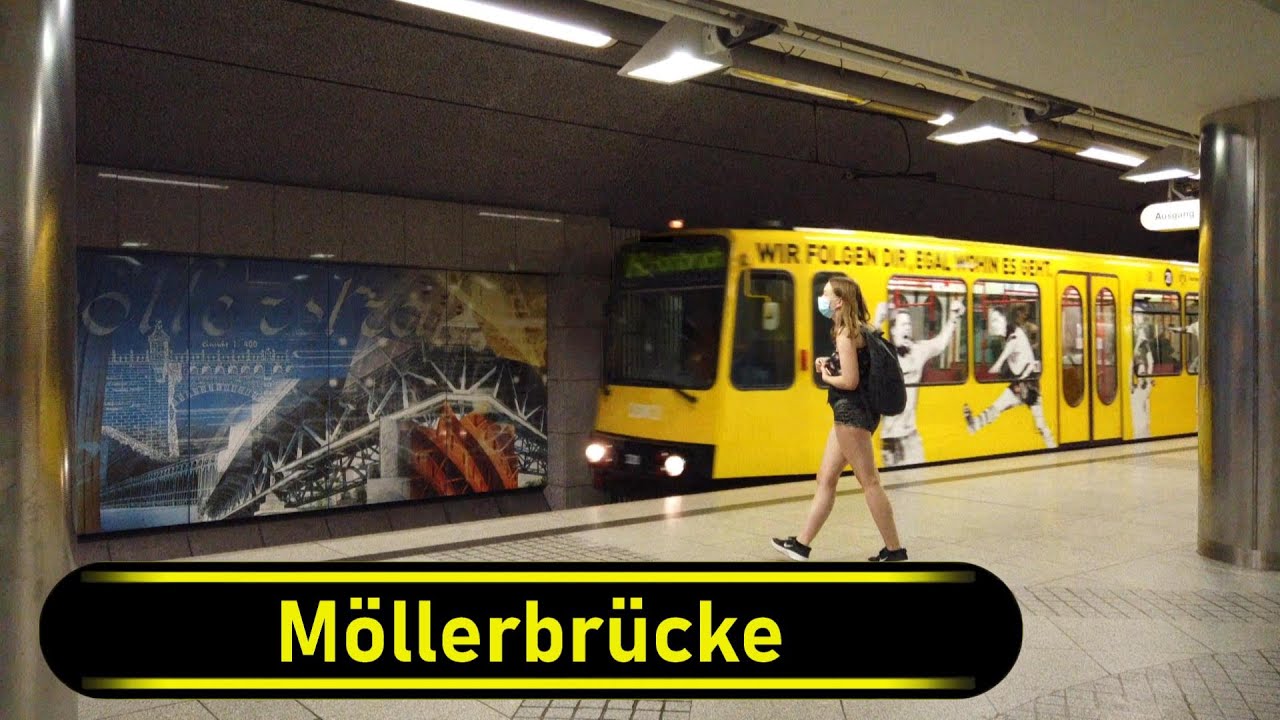 Stadtbahn Station Möllerbrücke - Dortmund 🇩🇪 - Walkthrough 🚶