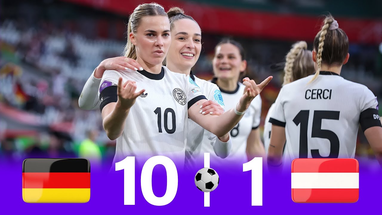 Germany Destroy Scotland 10-1 | Two-Leg Summary – UEFA Women’s Nations League 2025