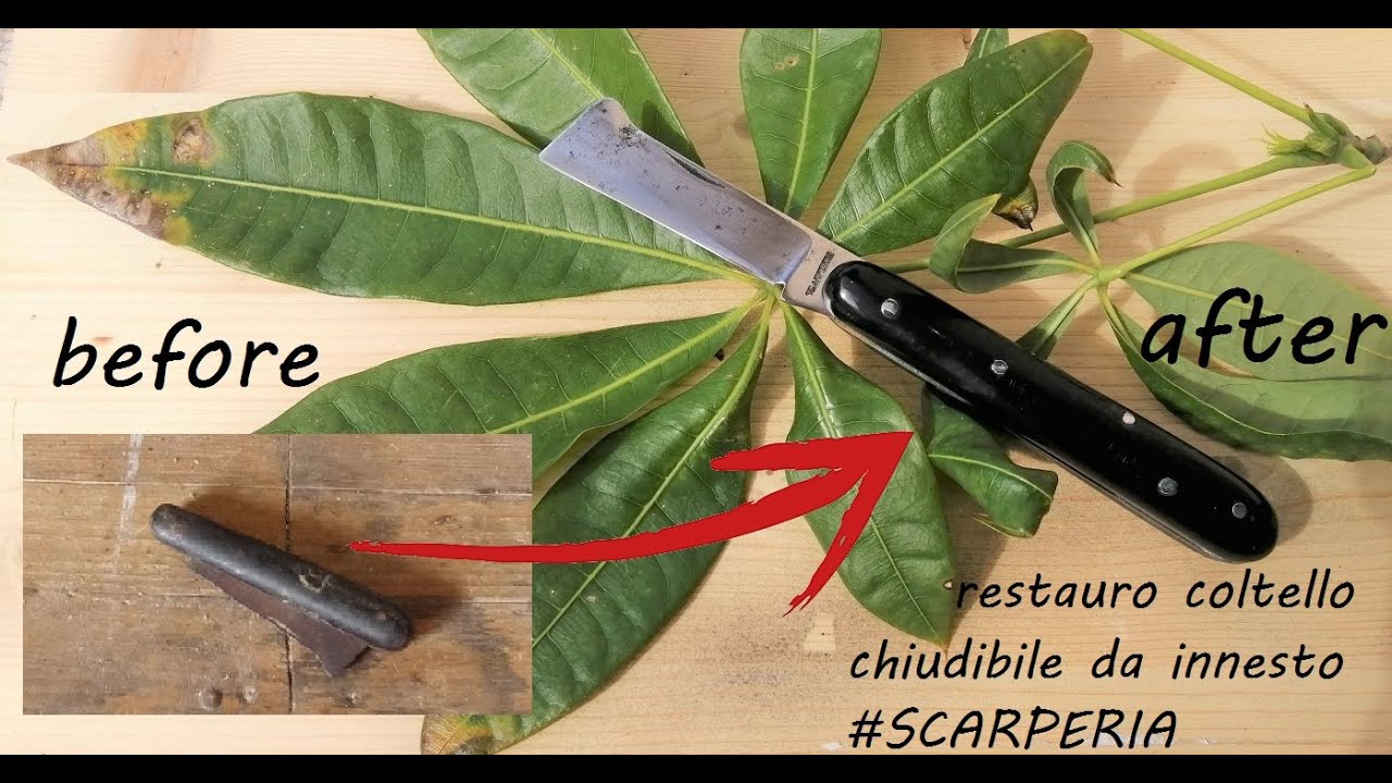 restauro coltello chiudibile da innesto 