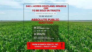 Norton County, KS - 640 +/- Acres to be sold at Absolute Auction
