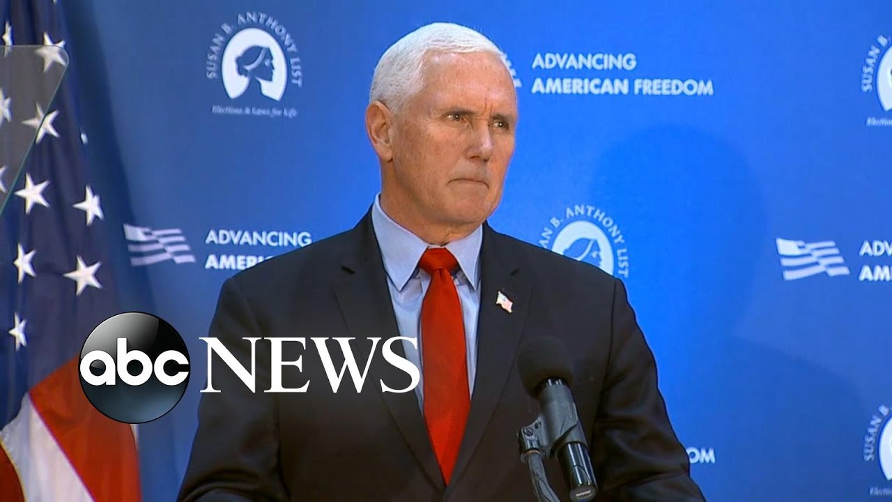 Pence calls for Roe v. Wade to be overturned ahead of abortion ruling | ABC News