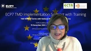 Joint Webinar ECTA and INTA (EUIPO TMD webinar series) - 15 December 2023