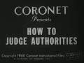 How To Judge Authorities (1948)