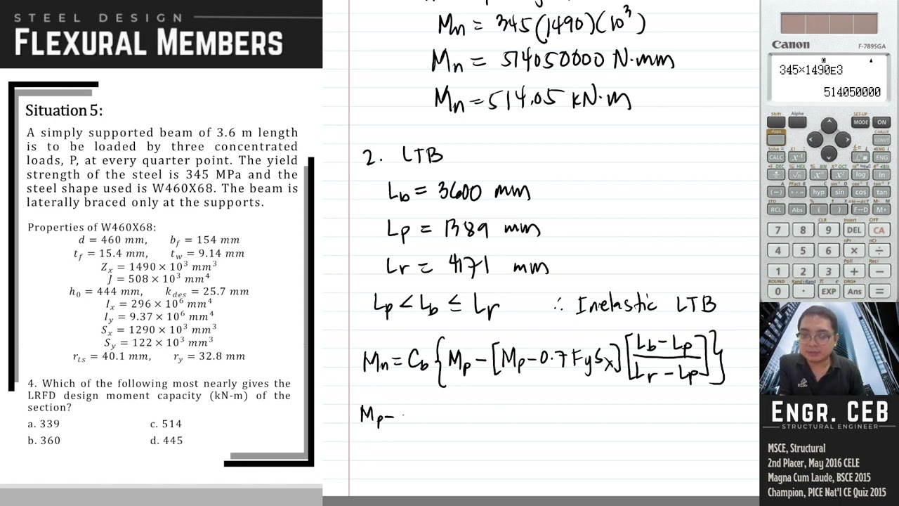 Solved Problems in Steel Design - Flexural Members Part 007