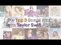 My top 3 songs from each taylor swift album debut  1989 tv