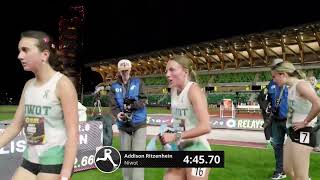 John Dye Dyestat Girls 1 Mile - Oregon Relays 2026 Full Race Replay
