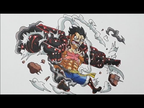 Vẽ Luffy Gear 4 Bouch Man | Drawing Luffy Gear 4 Bouch Man - YouTube