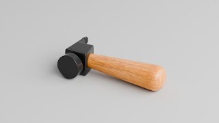 Low poly hammer in Blender