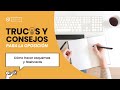 ✍️  Cómo hacer esquemas y flashcards 📚