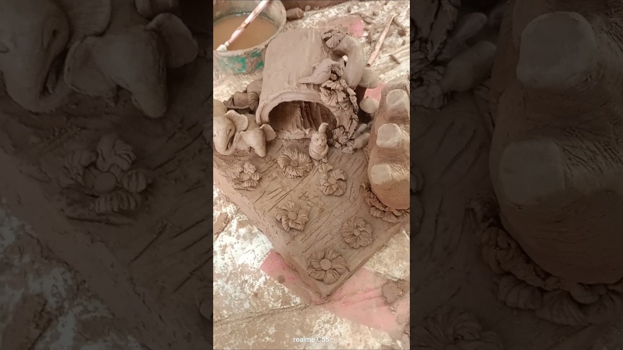 clay composition sculpture study object & environmental 