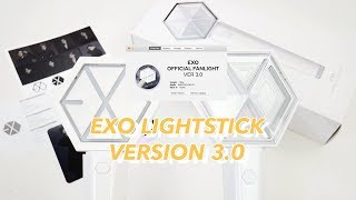 EXO Official Lightstick Version 3.0 Unboxing + Version 2.0 Comparison