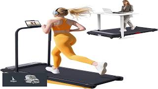 KASSADIN Walking Pad with Handle Bar 2026 Upgrade Portable Small Treadmill