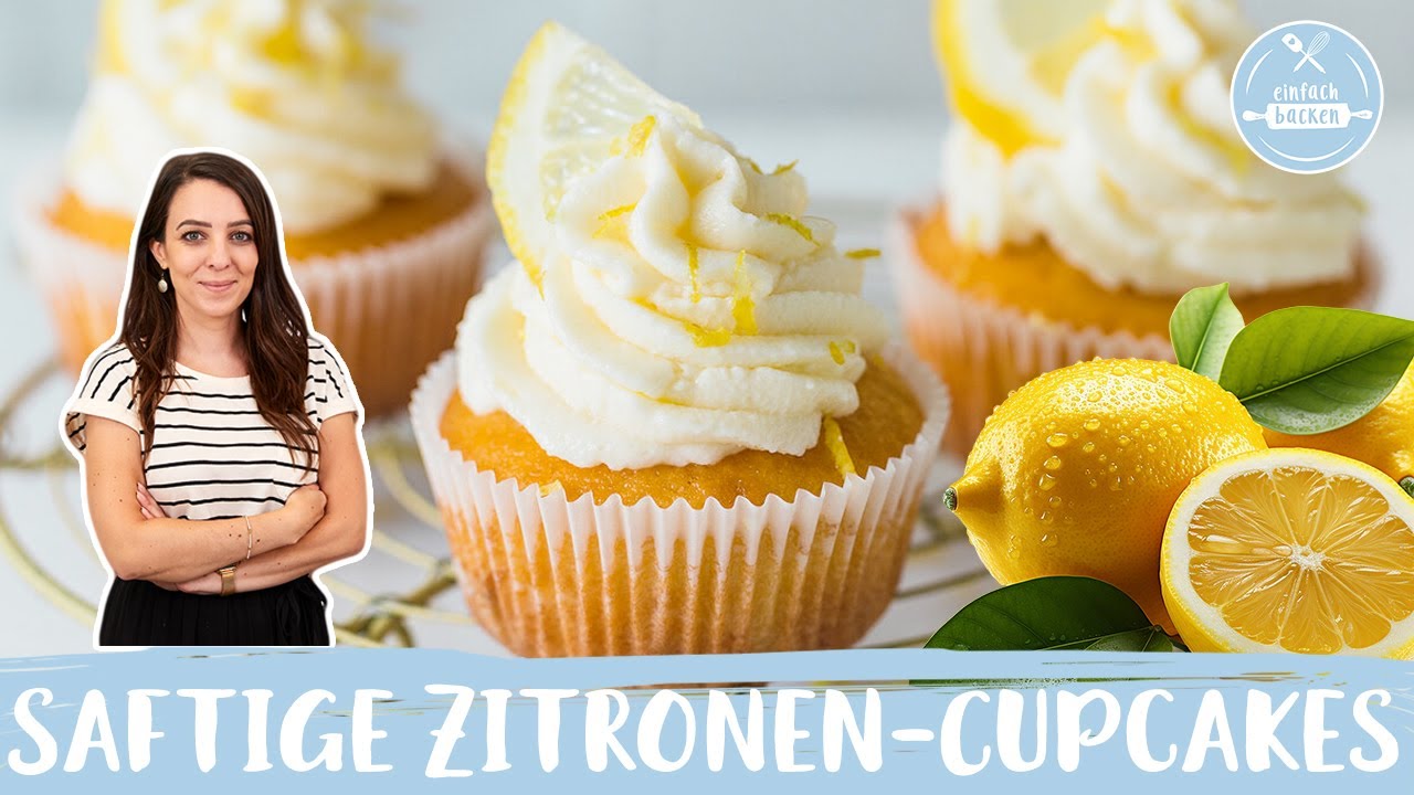 Saftige Zitronen-Cupcakes 🍋🧁| saftige Zitronen Muffins | blitzschnell & lecker | Einfach Backen