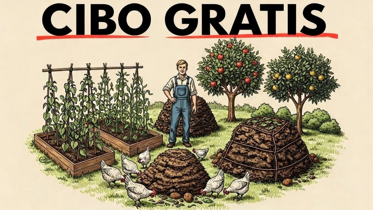 Mangime per polli GRATUITO tutto l'anno: Il metodo a 3 sistemi per autosufficienti