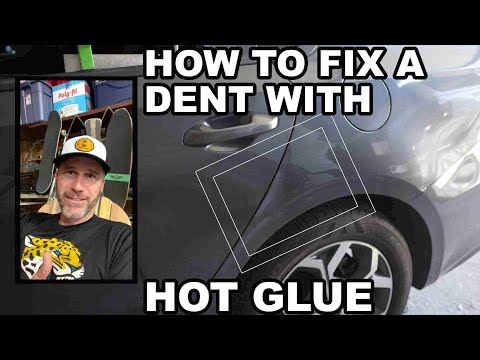 HOW TO FIX A DENT IF YOU CAN'T GET BEHIND IT | KIA FORTE GLUE PULL REPAIR A CAR DENT WITH RESULTS
