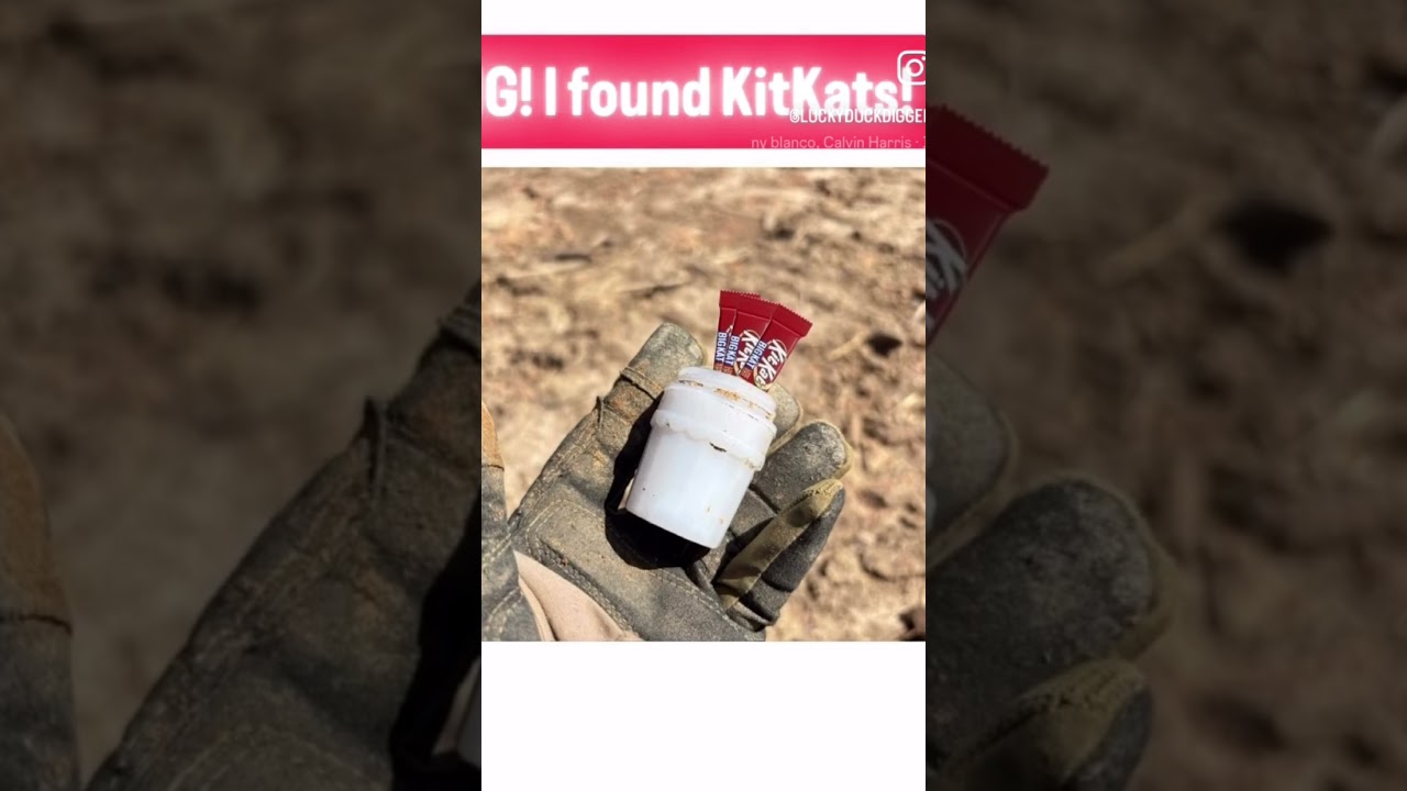 OMG! I found KitKats!  #metaldectingfinds #findingtreasure #garrettapex #kitkat